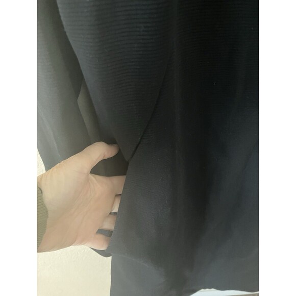 Boden Dress Womens Size 10L Black Ribbed Cotton Blend Shift - Picture 4 of 8